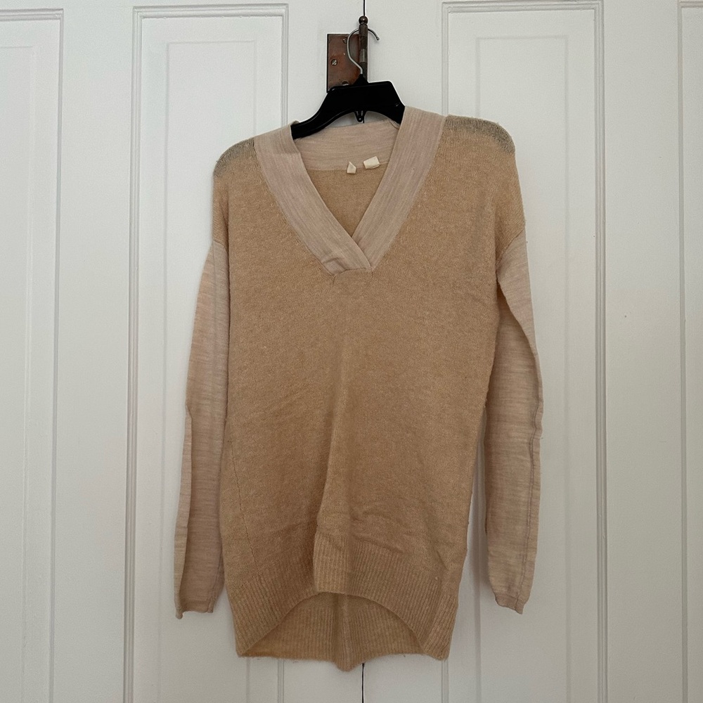 Cozy Nude Colored Moth by Anthropologie Sweater • Size S • EUC! - Picture 8 of 8